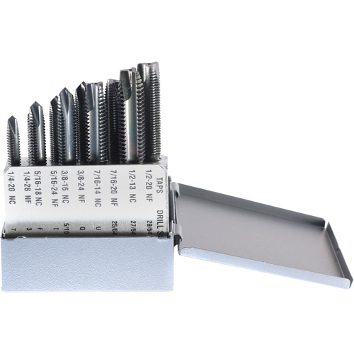 DRILLCO Tap Set, 10 Pieces Duraquip Inc