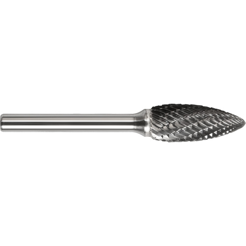 Drillco&reg; Single Cut Flame Shaped Burr, SH-41L2 Duraquip Inc