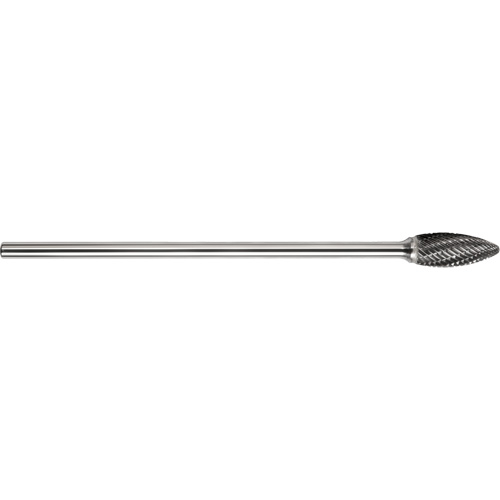 Drillco&reg; Double Cut Ballnose Cone Burr, SH-2L6 Duraquip Inc