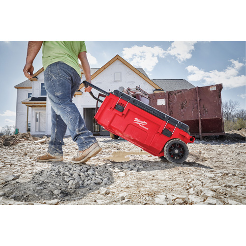 Packout Rolling Tool Chest, 15-4/5" x 34" x 28", Red Duraquip Inc
