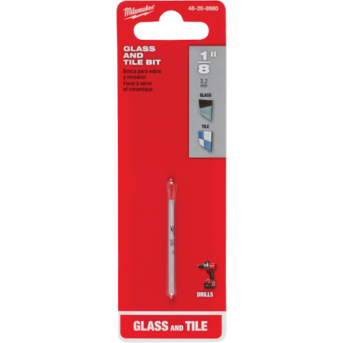 Foret pour verre et carreaux, 1/8", Carbure Duraquip Inc