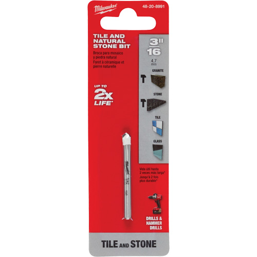 Natural Stone Bit, 3/16", Carbide Duraquip Inc
