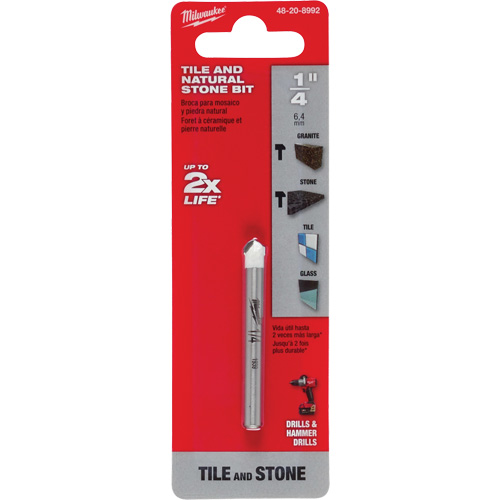 Natural Stone Bit, 1/4", Carbide Duraquip Inc