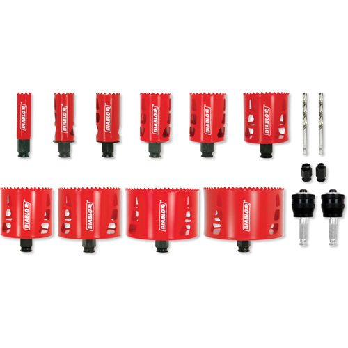 Electrician's Bi-Metal Hole Saw Set, 16 Pieces Duraquip Inc