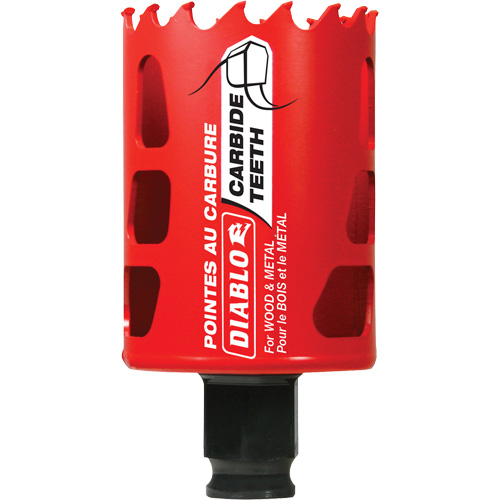 Scie cloche pour bois et m&eacute;tal, 1-7/8", Profondeur de la coupe 2-3/8", Carbure Duraquip Inc