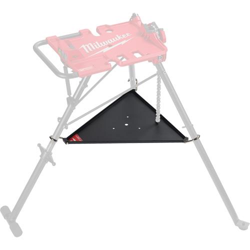 Tablette inf&eacute;rieure pour tr&eacute;pied de nivellement de 6 po avec &eacute;tau &agrave; chaîne Duraquip Inc