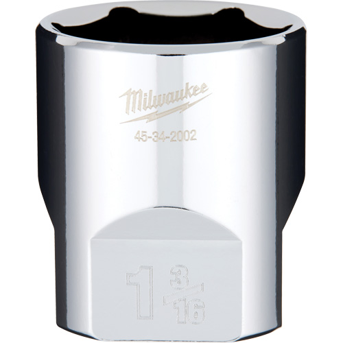 SAE Socket with Four Flat Sides, 1-3/16", 1/2" Drive, 6 Points Duraquip Inc