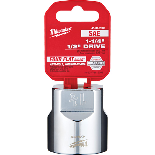 Prise SAE avec c&ocirc;t&eacute;s Four Flats, 1-1/4", Prise 1/2", 6 pans Duraquip Inc