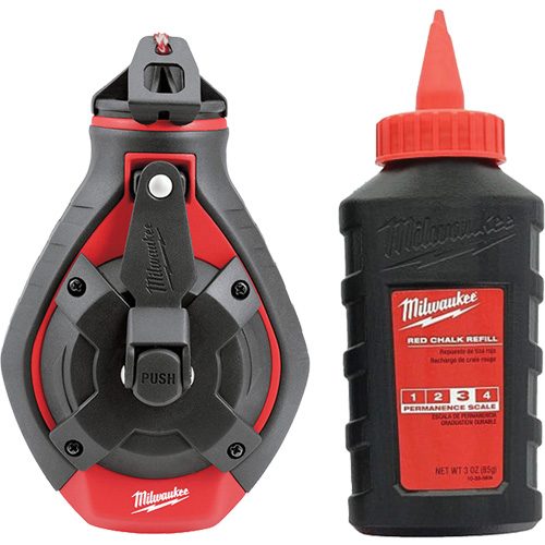 Trousse de cordeau &agrave; craie &agrave; ligne grasse Duraquip Inc