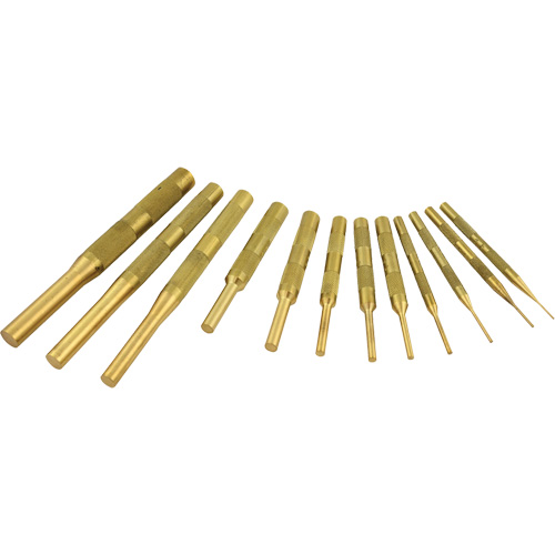 Brass Pin Punch Set, 12 Pieces Duraquip Inc
