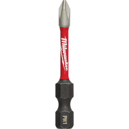 Shockwave Impact Duty Power Bit, Phillips, #1 Tip, 1/4" Drive Size, 2" Length Duraquip Inc