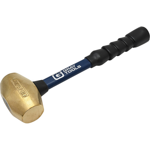 Brass Hammer, 4 lbs. Head Weight, 14" L Duraquip Inc