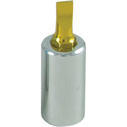 Douille tournevis &agrave; embout dor&eacute;, Fente, 15/64", Prise 1/4" Duraquip Inc