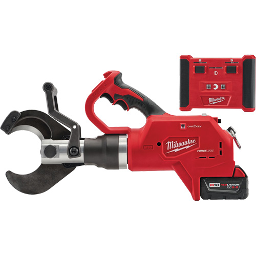 Coupe-c&acirc;ble pour c&acirc;bles souterrains de 3" M18 Force Logic avec t&eacute;l&eacute;commande sans fil Duraquip Inc