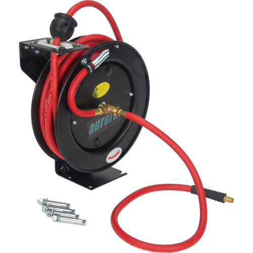 Hose Reel, Air/Water, 3/8" x 25', Single Hose, 300 psi Duraquip Inc