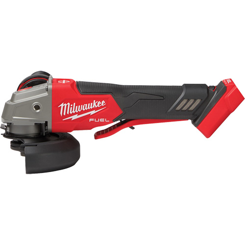 Meuleuse &agrave; frein &agrave; vitesse variable avec interrupteur &agrave; glissi&egrave;re non verrouillable M18 Fuel, 18 V, Mandrin 5"/4-1/2", Lithium-ion Duraquip Inc