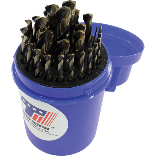 Triumph&reg; Drill Bit Set, 115 Pieces, High Speed Steel Duraquip Inc