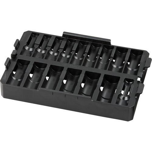 Packout Removable 16-Piece Organizer for Shockwave Impact Duty 1/2" Drive Sockets Duraquip Inc