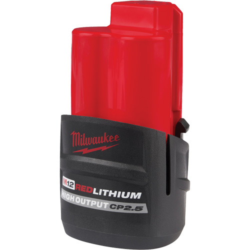 Batterie CP2.5 M12 Redlithium High Output, Lithium-ion, 12 V, 2,5 Ah Duraquip Inc