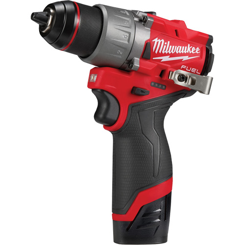 Ensemble perceuse/visseuse M12 Fuel, Lithium-ion, 12 V, Mandrin 1/2", Couple 400 lb-po Duraquip Inc