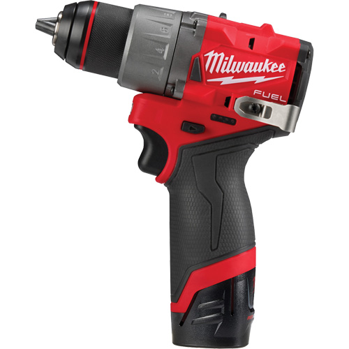Ensemble perceuse/visseuse M12 Fuel, Lithium-ion, 12 V, Mandrin 1/2", Couple 400 lb-po Duraquip Inc
