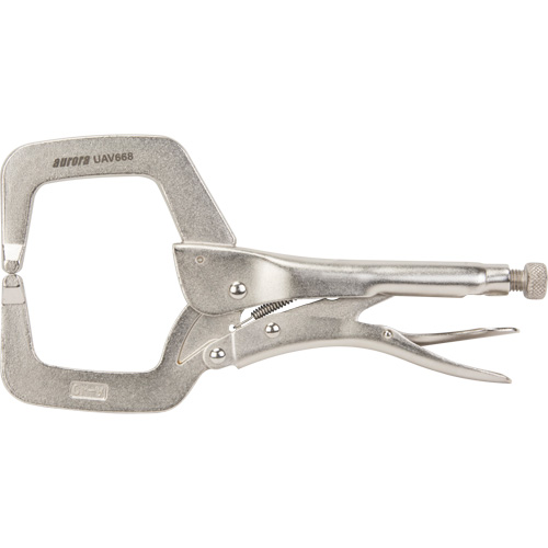Locking Pliers, 11" Length, C-Clamp Duraquip Inc