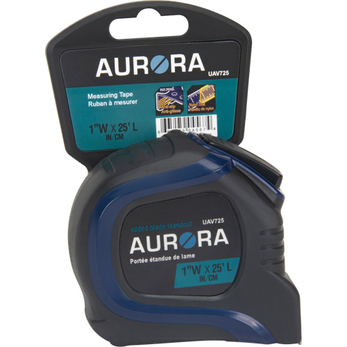 Tape Measure, 1" x 25', Imperial/Imperial & Metric Graduations Duraquip Inc