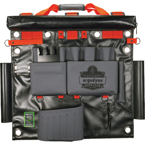 Arsenal 5710 Bucket Truck Tool Board with Tool Tethering Attachment Points, Nylon, 8 Pockets, Grey Duraquip Inc