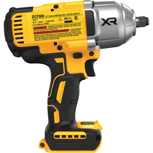 Cl&eacute; &agrave; chocs &agrave; couple &eacute;lev&eacute; et mandrin &agrave; anneau ouvert XR (outil seulement), 20 V, Mandrin 1/2" Duraquip Inc