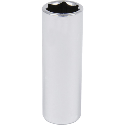 Chrome Socket, 1-1/8", 1/2" Drive, 6 Points, Deep Duraquip Inc