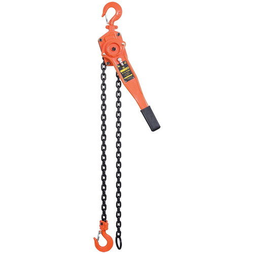 VLP Series Lever Chain Hoist, 10' Lift, 3000 lbs. (1.5 tons) Capacity Duraquip Inc