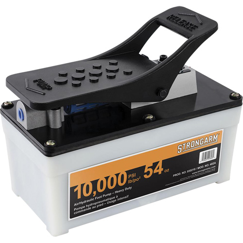 402A Pompe pneumatique/hydraulique &agrave; pied pour usage intensif Duraquip Inc