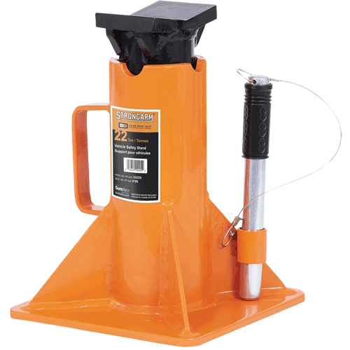 878B Heavy-Duty Jack Stand, Locking Pin, 22 Ton(s) Capacity, 13-3/4" - 19-3/4" H Duraquip Inc