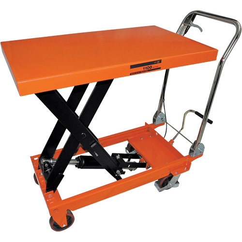SLC-1100 SLC Series Hydraulic Scissor Lift Cart, 39" L x 21" W, 1100 lbs. Cap. Duraquip Inc