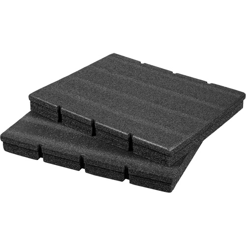 D&eacute;coupes en mousse personnalisables pour les tiroirs des boîtes &agrave; outils PackOut Duraquip Inc