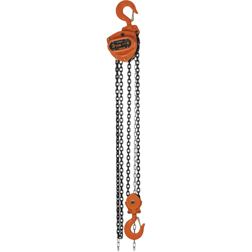 KCH Series Chain Hoists, 10' Lift, 6600 lbs. (3 tons) Capacity, Alloy Steel Chain Duraquip Inc