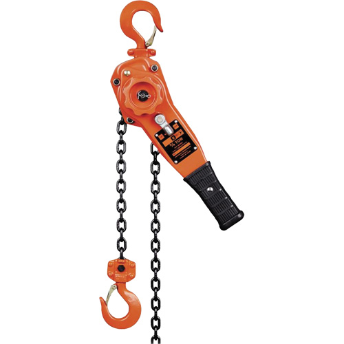 KLP Series Lever Chain Hoists, 5' Lift, 1500 lbs. (0.75 tons) Capacity, Steel Chain Duraquip Inc