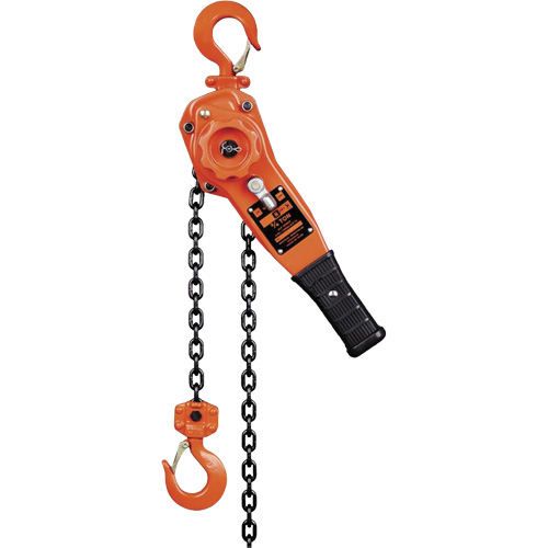 KLP-75L-5 KLP Series Lever Chain Hoists, 5' Lift, 1500 lbs. (0.75 tons) Capacity, Steel Chain Duraquip Inc
