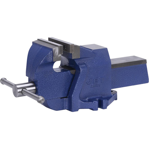 Heavy-Duty British Pattern Bench Vises, 5" Jaw Width, 3-1/4" Throat Depth Duraquip Inc