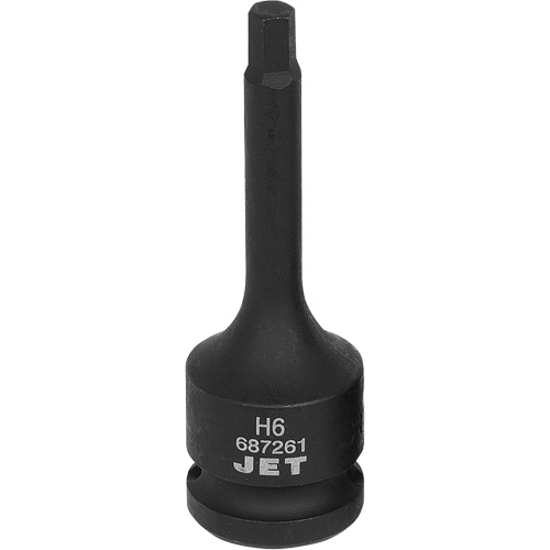 Impact Socket Bits, Hex, 6 mm x 1/2" Drive Duraquip Inc