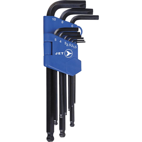JHHK-9M Hextractor Hex Key Wrench Sets, 9 Pcs., Metric Duraquip Inc