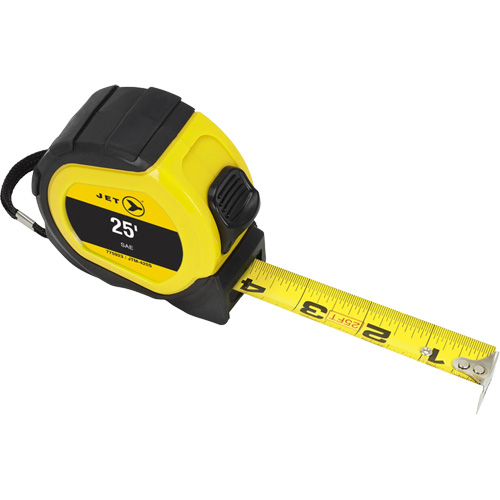JTM-425S Ruban &agrave; mesurer, 1" x 25', Marques de goujon M&eacute;trique & imp&eacute;rial Duraquip Inc