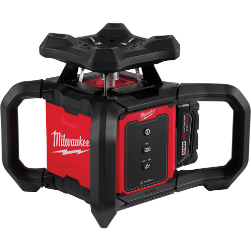 M18 Red Exterior Rotary Laser Level Kit with Receiver, 2000' (609.6 m) Duraquip Inc