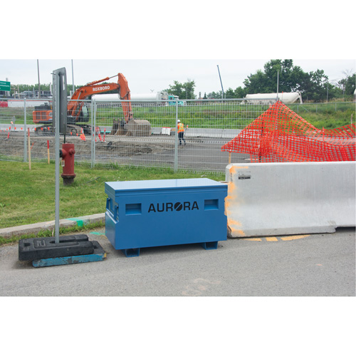 Jobsite Tool Box, 60" x 24" x 27-1/2", Steel, Blue Duraquip Inc