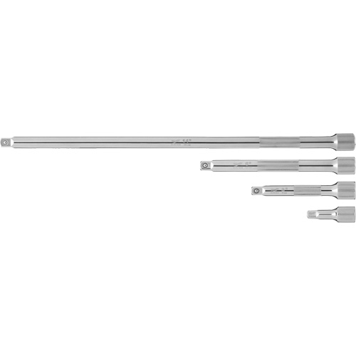 Jeu de rallonges prise, Prise de 1/4", Fini Chrome, 4 Mcx Duraquip Inc