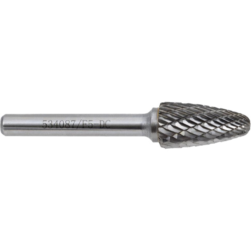 F1-DC JET-KUT Tree Shape Bur (Radius End), 1/4" Dia. Duraquip Inc