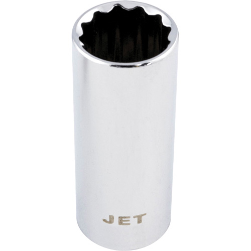 Douille chrom&eacute;e, 10 mm, Prise 1/4", 12 pans, Profond Duraquip Inc