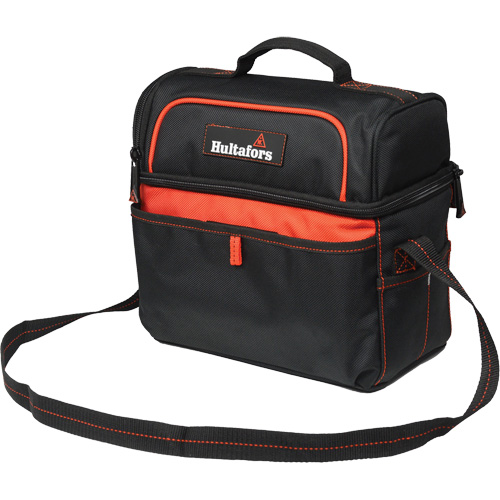 Sac &agrave; outils et glaci&egrave;re de 11", Polyester balistique, Noir/Rouge Duraquip Inc