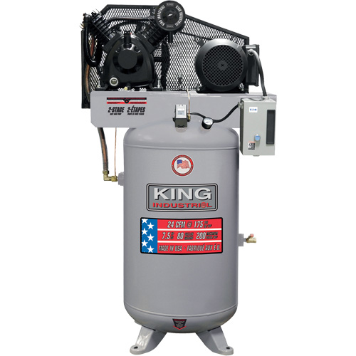 2-Stage Air Compressor, 80 Gal. (96 US Gal) Duraquip Inc