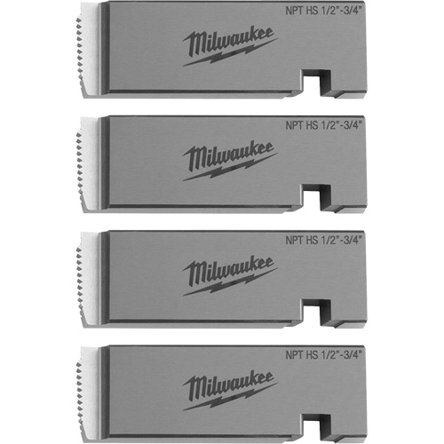 Fili&egrave;res de filetage pour tuyaux universel NPT, Pour tuyau de 1/2"-3/4", Acier rapide Duraquip Inc